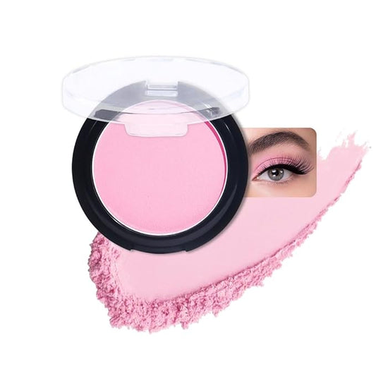 Monochrome Matte Eye Shadow Palette,Peach Pink Neutral Nude Matte Pressed Powder Single Eyeshadow,Highly Pigmented Natural Long Lasting Naturing-Looking Eyeshadow,Talc,Paraben Vegan & Cruelty Free