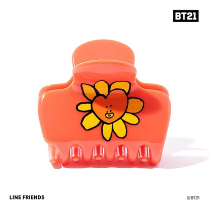 Kitsch BT21 Women's Recycled Plastic Puffy Medium Hair Clips Thin Hair and for Short Hair