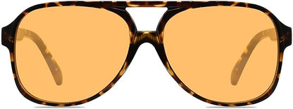YDAOWKN Retro Aviator Sunglasses for Women Mens Large Frame Classic Vintage 70s Sun Glasses Aviators