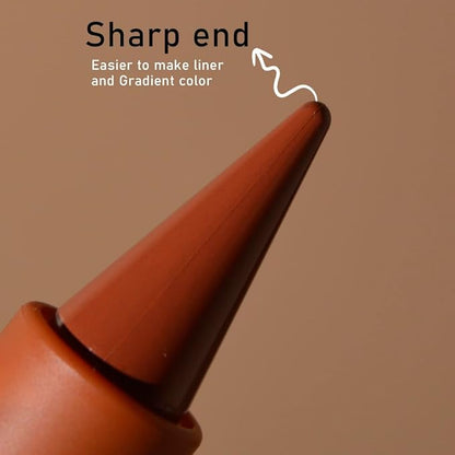 2-in-1 Gradient Lip Liner and Lipstick Lip Combo Set - Achieve Flawless Contour and Gradual Ombre Effect with Easy-to-Use Crayon Form and Cone Tip (2Pcs 07# Mulberry, 2 Count (Pack of 1))