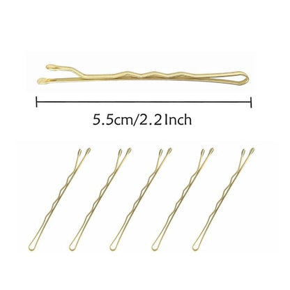 330 PCS 2.2Inch Blonde Bobby Pins for Women Girls, Super Grip Gold Hair Clips with Box, YINGFENG Reusable Non Slip Hair Pins, Suitable for All Hair Types