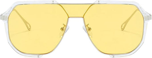 willochra Fashion Oversized Square Women Sunglasses Vintage Punk Men Outdoor Eyewear Shades UV400