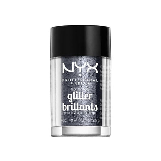 NYX PROFESSIONAL MAKEUP Face & Body Glitter, Gunmetal