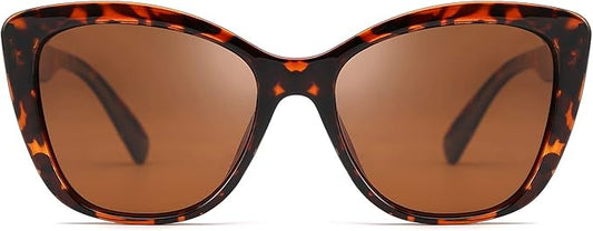 FEISEDY Polarized Vintage Sunglasses American Womens Square Jackie O Cat Eye Sunglasses B2451