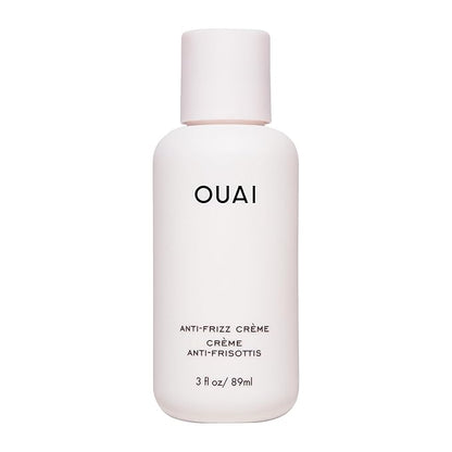 OUAI Anti Frizz Cream Travel Size - Moisturizing Hair Cream with Frizz Control & Heat Protection - Provides Hydration with Jackfruit & Beetroot Extract - Paraben, Phthalate & Sulfate Free (3 oz)