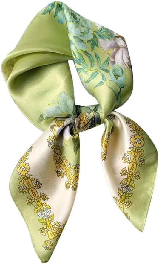 100% Pure Mulberry Silk Scarfs 26"x26" Square Scarf Women Neckerchief Headscarf hair scarf bandana Gift Packed
