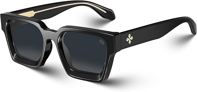 VISOONE Fashion 100% UV400 Protection Rectangle TR90 Y2K Sunglasses Accessories for Women Men RIVER