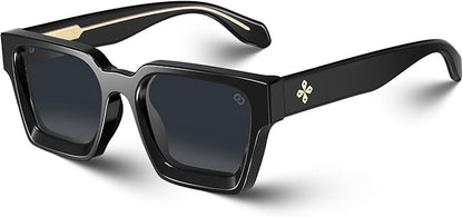VISOONE Fashion 100% UV400 Protection Rectangle TR90 Y2K Sunglasses Accessories for Women Men RIVER