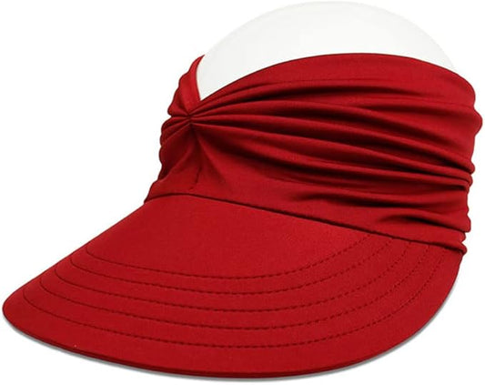 Sun Hat Women Sun Beach Visor Cap UV Protection with Wide Brim for Sports Beach Golf Hiking