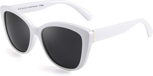 FEISEDY Polarized Vintage Sunglasses American Womens Square Jackie O Cat Eye Sunglasses B2451