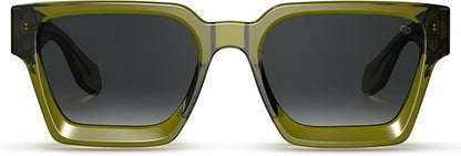 VISOONE Fashion 100% UV400 Protection Rectangle TR90 Y2K Sunglasses Accessories for Women Men RIVER