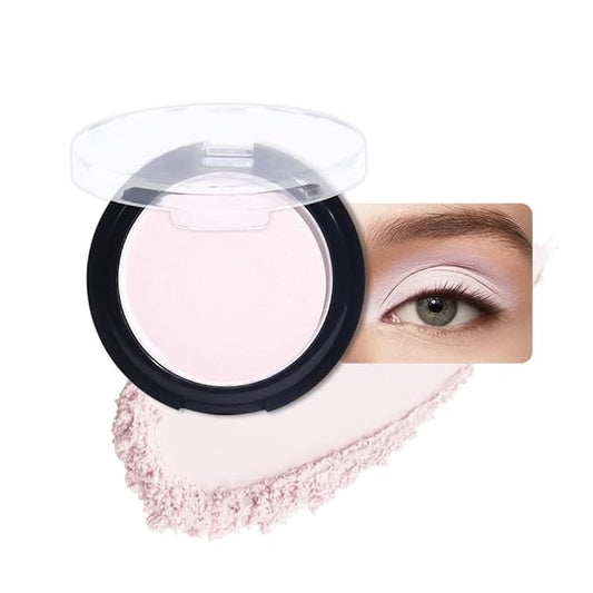 Monochrome Matte Eye Shadow Palette,Pearl Pink Neutral Nude Matte Pressed Powder Single Eyeshadow,Highly Pigmented Natural Long Lasting Naturing-Looking Eyeshadow,Talc,Paraben Vegan & Cruelty Free