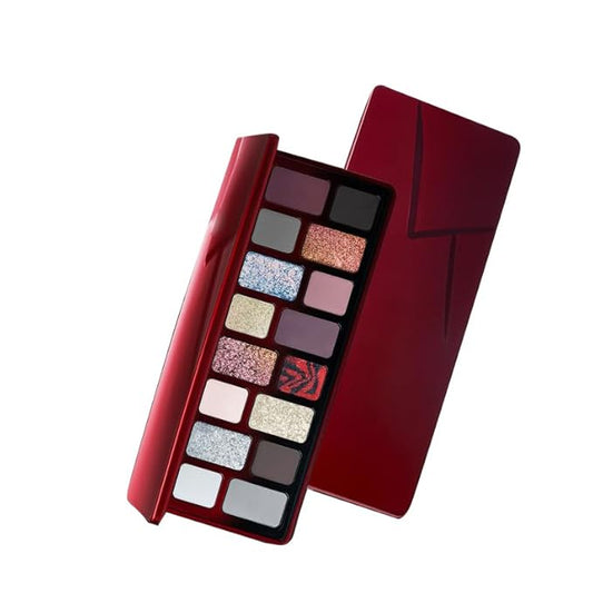 1PC Qianyan 16/24 Colors Eyeshadow Palette, QianYan Eyeshadow Multichrome Shimmer Matte Facial Highlighter Eyeshadow Palette (FuSheng, 16 Colors)