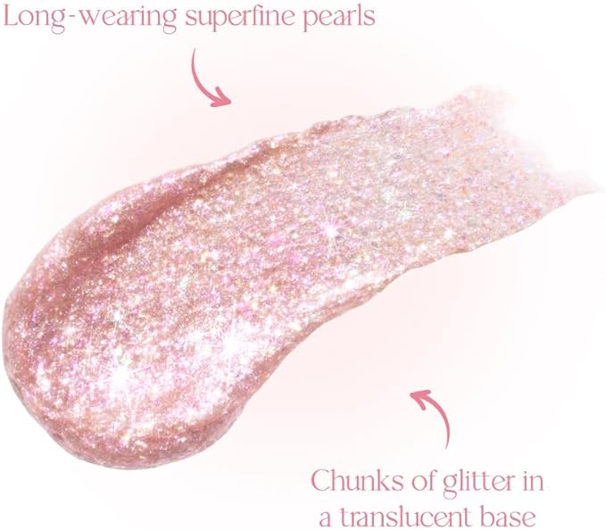 Dasique Starlit Jewel Liquid Glitter (08 Love Flake) | Twinkle Glitter Shadow | Long-Lasting | Multi-Dimensional Sparkle Finish | Quick Drying | Multipurpose