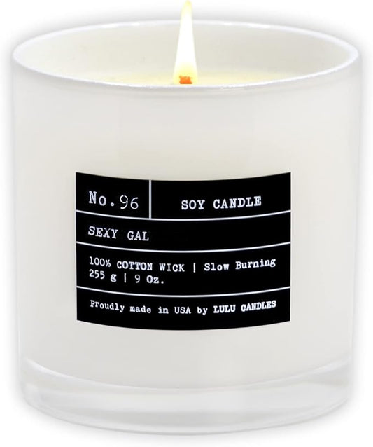Lulu Candles | Sexy Gal | Luxury Scented Soy Jar Candle | Hand Poured in The USA | Highly Scented & Long Lasting (9 Oz.)