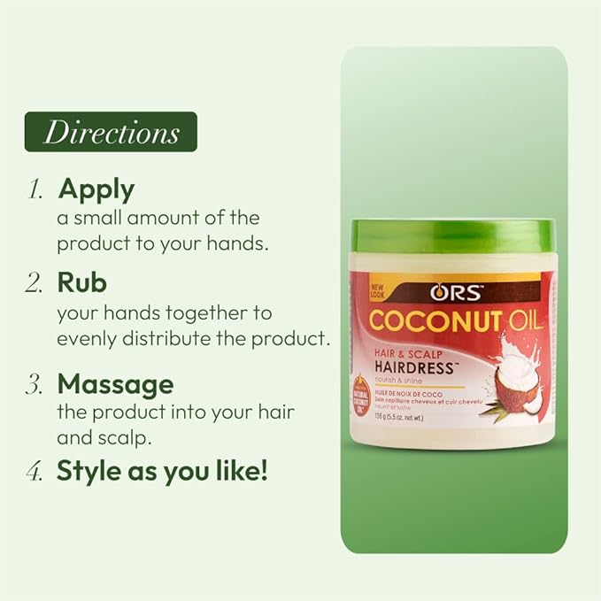 ORS Coconut Oil Hair and Scalp Hairdress 5.5 oz