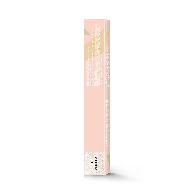 Oulac Glitter Eye Shadow Pencil - Waterproof Eye Shadow Stick Smooth and Long Lasting, Shimmering Glitter Finish, Blendable Eyes Makeup, Vegan Beauty 3.8g, (01) Vanilla