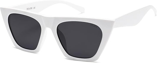 SOJOS Trendy Oversized Square Cateye Polarized Sunglasses Womens Big Frame Shades SJ2115