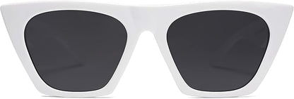 SOJOS Trendy Oversized Square Cateye Polarized Sunglasses Womens Big Frame Shades SJ2115