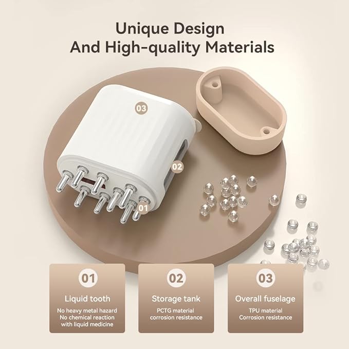 2 in 1 Electric Scalp Massager and Hair Oil Applicator, Hair Massager Scalp Applicator Brush for Treatment Growth Medicine Essential Oil Serum White