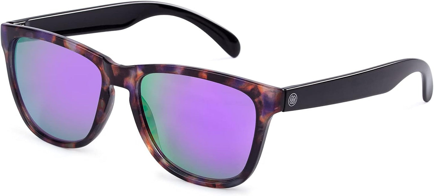 COLOSSEIN Sunglasses Womens,Classic Square Frame UV400 Mirrored Lens,Sunglasses Fit For Beach,Vacation,Driving
