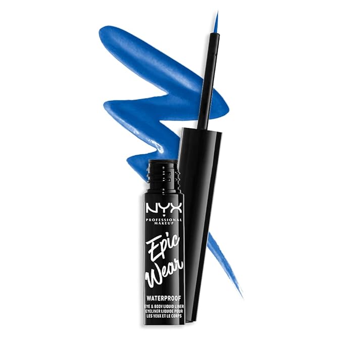 NYX PROFESSIONAL MAKEUP Epic Wear Liquid Liner, Long-Lasting Waterproof Eyeliner - Sapphire
