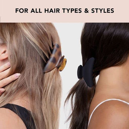 Kitsch Medium Claw Clips for Women - Stylish Hair Accessories for Thick & Thin Hair - Cute Clips for Teen Girls, 2pc Set