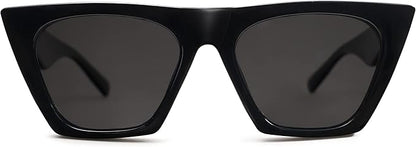SOJOS Trendy Oversized Square Cateye Polarized Sunglasses Womens Big Frame Shades SJ2115