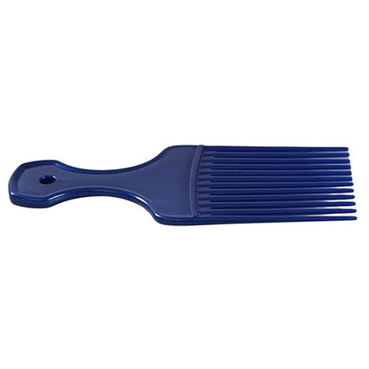 1Pc Blue Salon-Style Hair Pick and Barber Comb - Pick Comb for Curly Hair and Parting Care for Thick Quality Barber Supplies, Styling Tools and Appliances