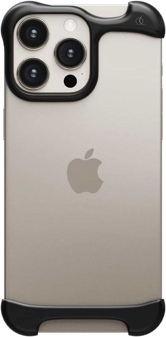 Arc Pulse Compatible with iPhone 16 Pro Max Phone Case (2024), Minimalist Protective Shock Absorption Aerospace Grade Aluminum Shells + Elastomer Inlays Easy Fit 6.9 inch (Aluminum Matte Black)