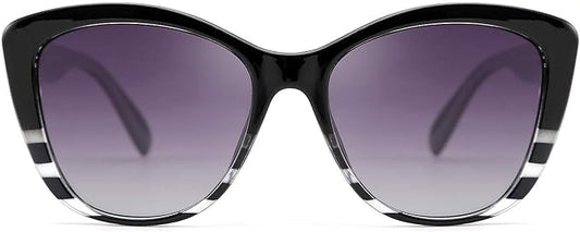 FEISEDY Polarized Vintage Sunglasses American Womens Square Jackie O Cat Eye Sunglasses B2451