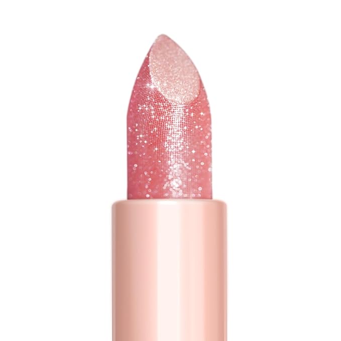 Oulac Moisturizing Pink Lipstick for Women - Tinted Lip Balm with Shimmmer, Lightweight Lip Makeup, Nourishing & Hydrating Formula, Vegan & Gluten Free, PG03 Pink Jewel
