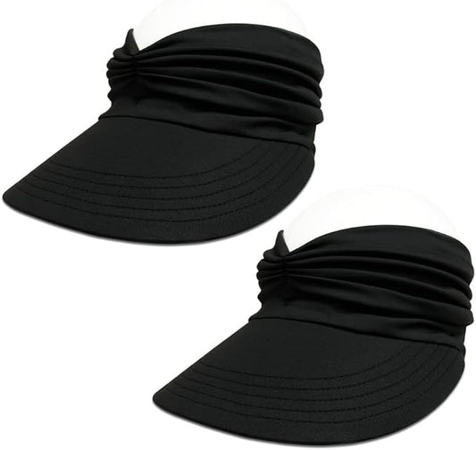 Sun Hat Women Sun Beach Visor Cap UV Protection with Wide Brim for Sports Beach Golf Hiking