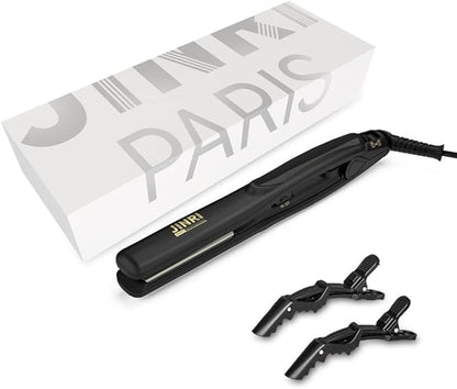 3 in 1 Heated Hair Styling Tool: Straightener, Crimper, and Hot Brush - Smooth Anti-Frizz Finish | Electric Brush for Straightening and Styling (M)