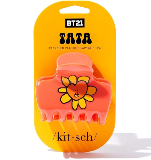 Kitsch BT21 Women's Recycled Plastic Puffy Medium Hair Clips Thin Hair and for Short Hair