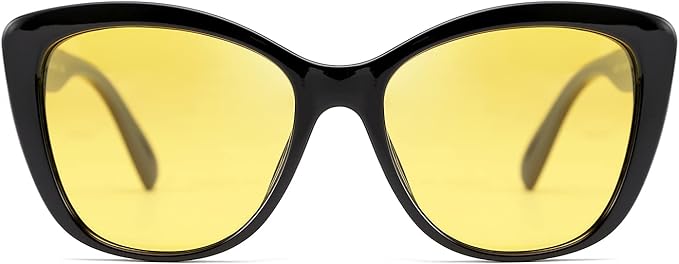FEISEDY Polarized Vintage Sunglasses American Womens Square Jackie O Cat Eye Sunglasses B2451