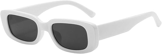 Dollger Rectangle Sunglasses for Women Men Trendy Retro Fashion Sunglasses UV 400 Protection Square Fram