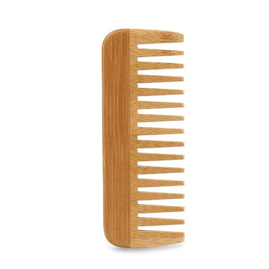 1pc Wood color Natural Bamboo Wide Tooth Comb Detangling Combs Anti-Static Curly Hair For Women Men Smoothing Massaging Home Salon Use Bamboo Hair Brushes For Women Styling Tools and Appliances