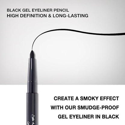 6PCS Automatic Waterproof Inner Eyeliner, Eyeshadow & Eyebrow Pencil – Multi-Use Cream Pen for Liner, Shadow & Brows (Black2)