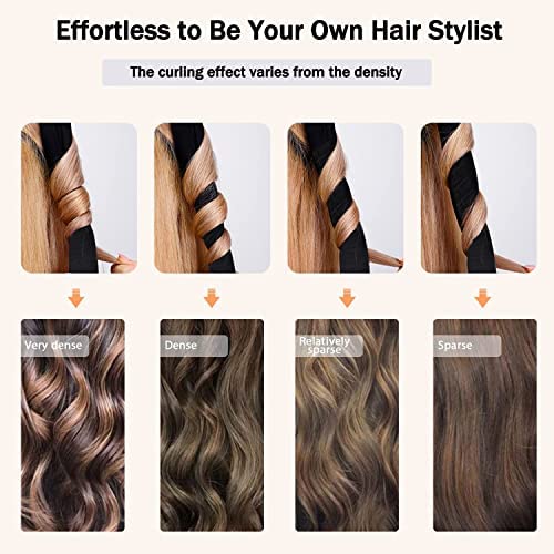 CORATED Heatless Curling Rod Headband, No Heat Silk Ribbon Rollers for Overnight Curls, Curls Styling Kit with Hair Clips and Scrunchie for Long and Medium Hair