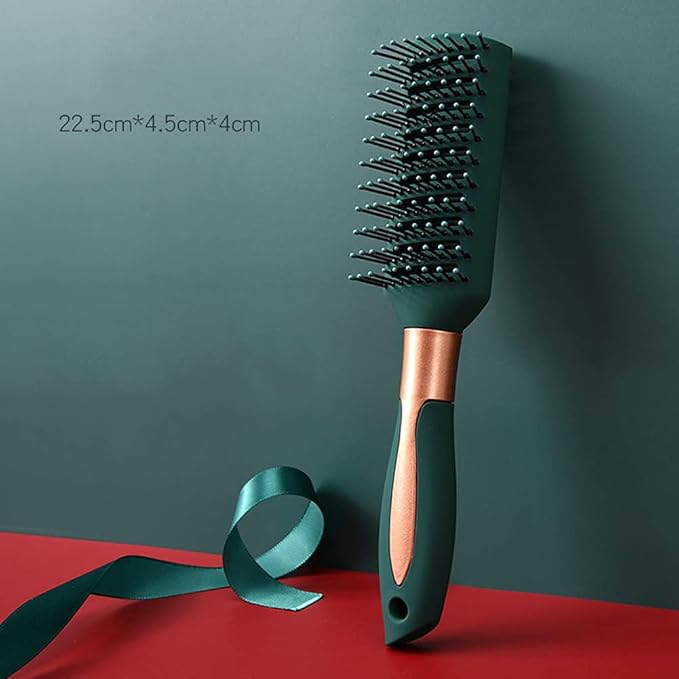 Detangling Brush Anti-Static Massage Hair Brushes Nylon Bristle Pins Blow Drying Detangler Hairbrush Styling Comb for Men and Women Adults and Kids of All Wet or Dry Hair Types Styling