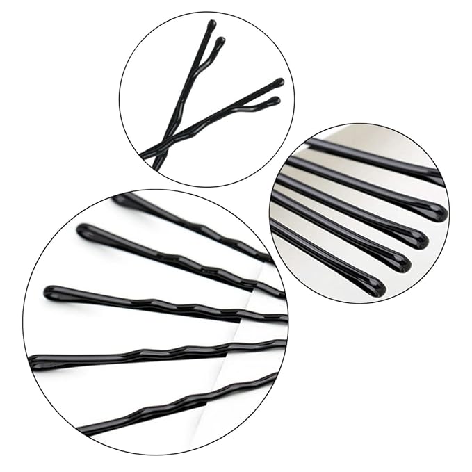 220pcs Large 2.76-Inch Bobby Pins for Women, Super Grip Black Hair Clips with Box - Reusable Non-Slip Pins for Thick, Long Hair