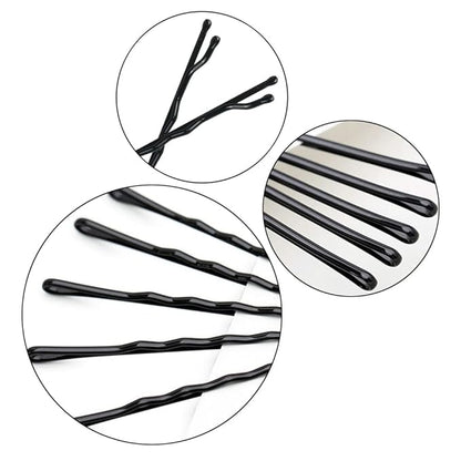 220pcs Large 2.76-Inch Bobby Pins for Women, Super Grip Black Hair Clips with Box - Reusable Non-Slip Pins for Thick, Long Hair