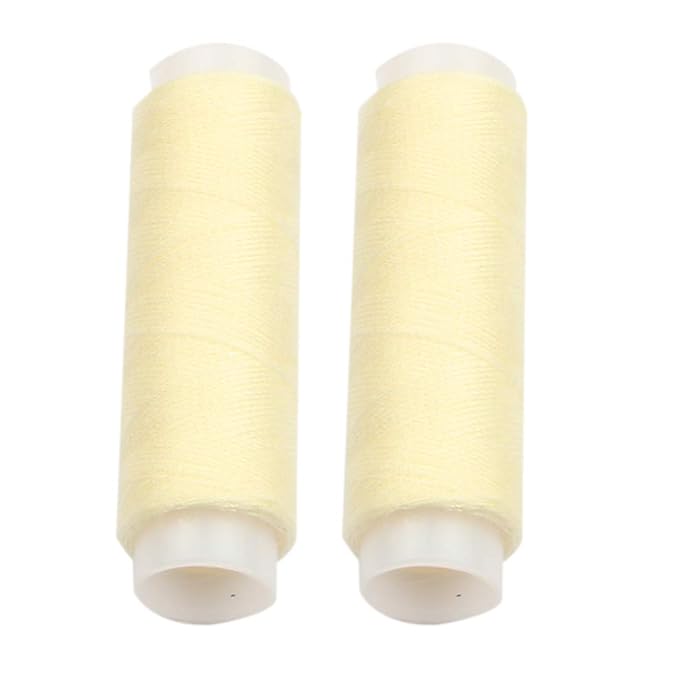 30pcs 9 Teeth Stainless Steel Snap Comb Wig Clips, Hair Extension Clips, Wig Accessories Clip with 30 Assorted Sewing Needles and 2 Rolls Thread (Beige)