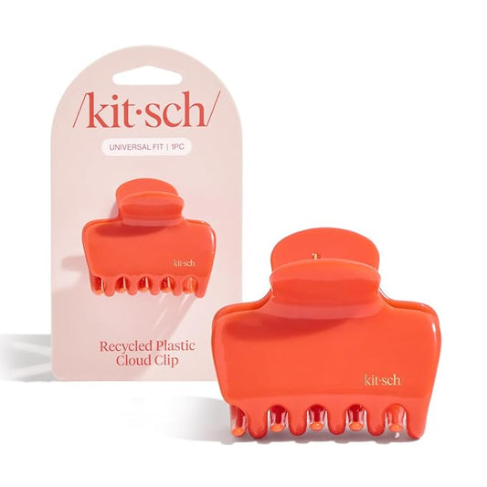 Kitsch Medium Hair Clips for Women – Strong Hold Claw Clips for Thick or Thin Hair – Recycled Plastic, Non-Slip, Durable - Cherry, 1pc