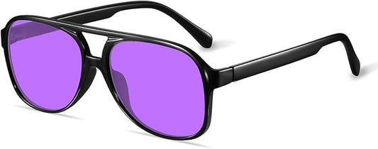 YDAOWKN Retro Aviator Sunglasses for Women Mens Large Frame Classic Vintage 70s Sun Glasses Aviators