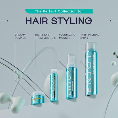 ENJOY Clay, Non-Greasy Paste, Flexible Texture and Hold, Color Safe, Anti Frizz Hair Products, Hair Styling Cream, Hair Styling Products - 2.1 Oz