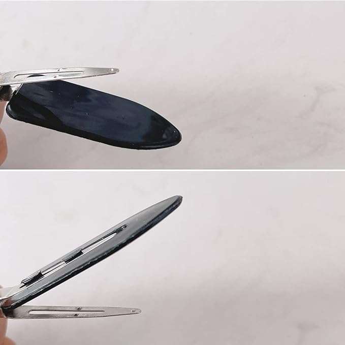 No Bend Hair Clips, 12 Pieces, No Crease Hair Clips for Hair Styling and Makeup Application