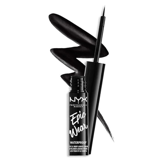 NYX PROFESSIONAL MAKEUP Epic Wear Liquid Liner, Long-Lasting Waterproof Eyeliner - Black