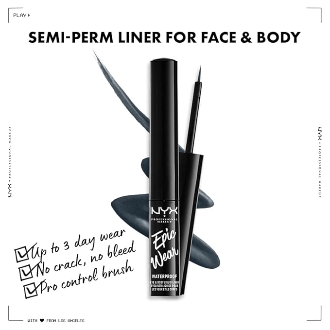 NYX PROFESSIONAL MAKEUP Epic Wear Liquid Liner, Long-Lasting Waterproof Eyeliner - Stone Fox